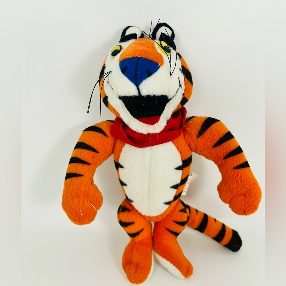 Tony The Tiger Stuffed Animal Plush Toy Kelloggs Frosted Flakes 1997 Vintage 8”